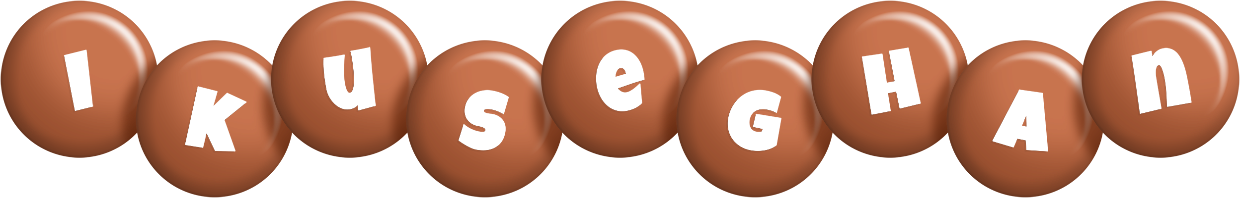 Ikuseghan candy-brown logo