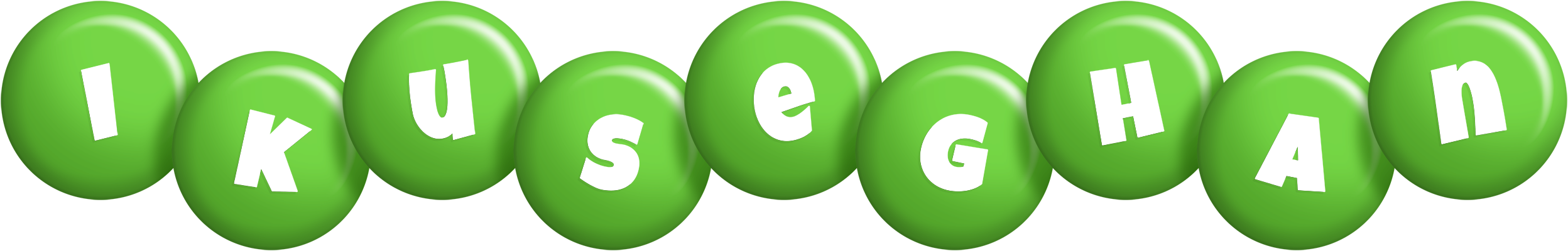Ikuseghan candy-green logo
