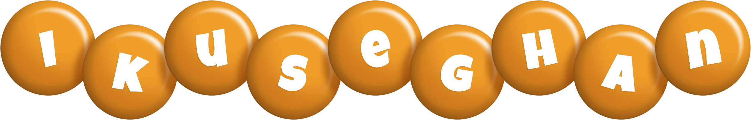 Ikuseghan candy-orange logo