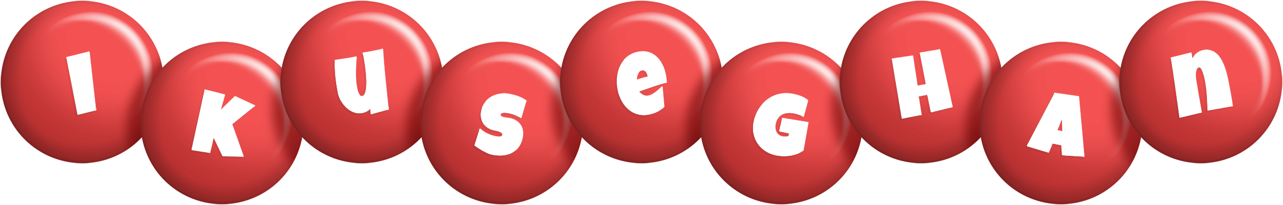 Ikuseghan candy-red logo