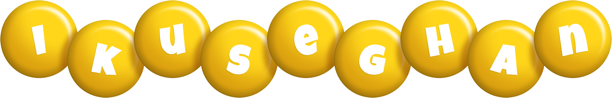 Ikuseghan candy-yellow logo