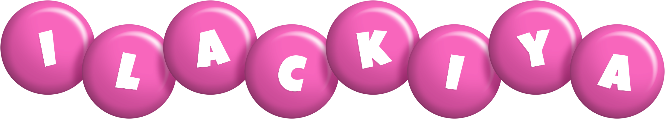 Ilackiya candy-pink logo