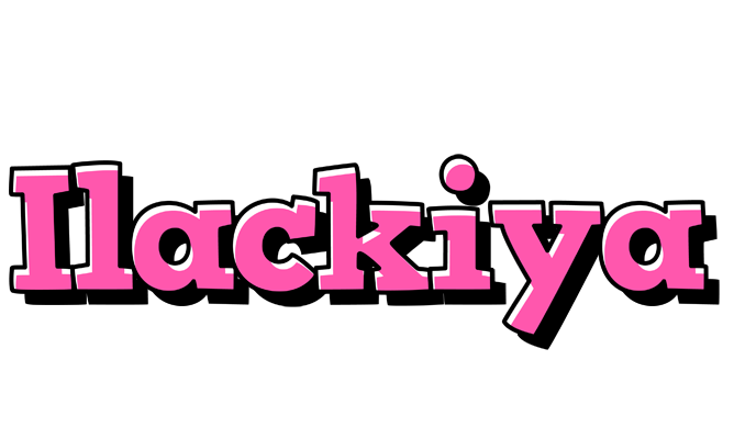 Ilackiya girlish logo
