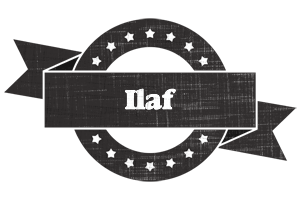 Ilaf grunge logo