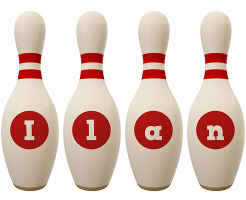 Ilan bowling-pin logo