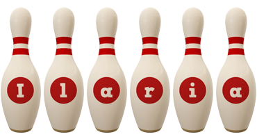 Ilaria bowling-pin logo