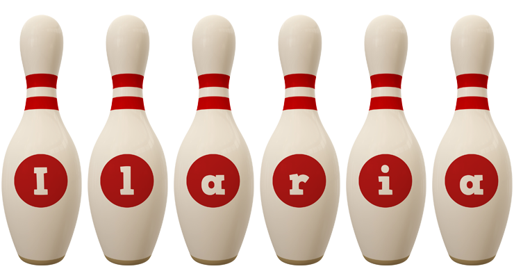 Ilaria bowling-pin logo