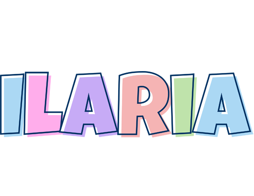 Ilaria pastel logo