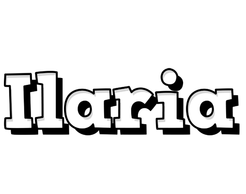 Ilaria snowing logo