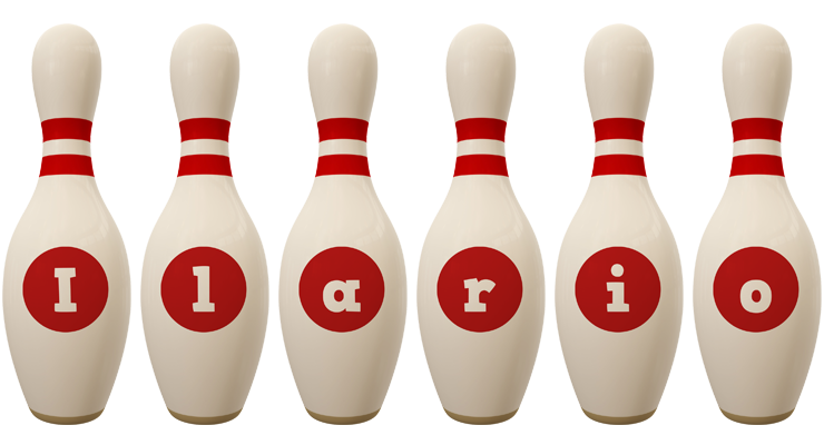 Ilario bowling-pin logo