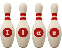 Ilaz bowling-pin logo