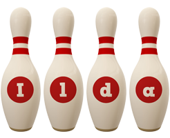 Ilda bowling-pin logo