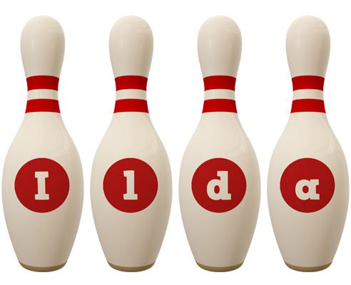 Ilda bowling-pin logo