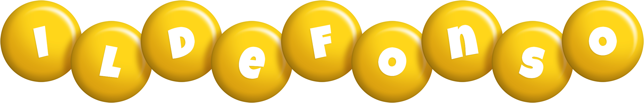 Ildefonso candy-yellow logo