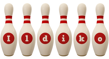 Ildiko bowling-pin logo