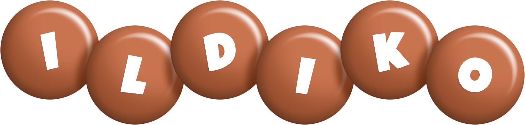 Ildiko candy-brown logo