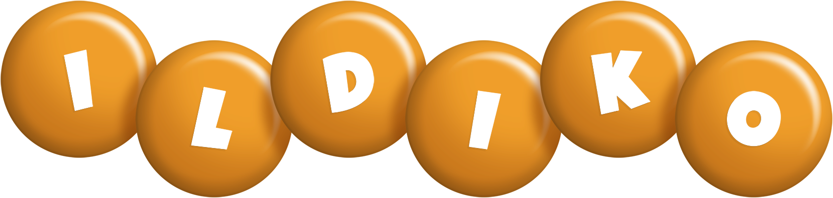 Ildiko candy-orange logo