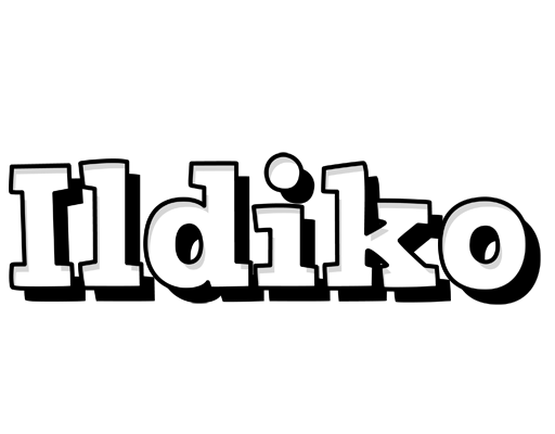 Ildiko snowing logo