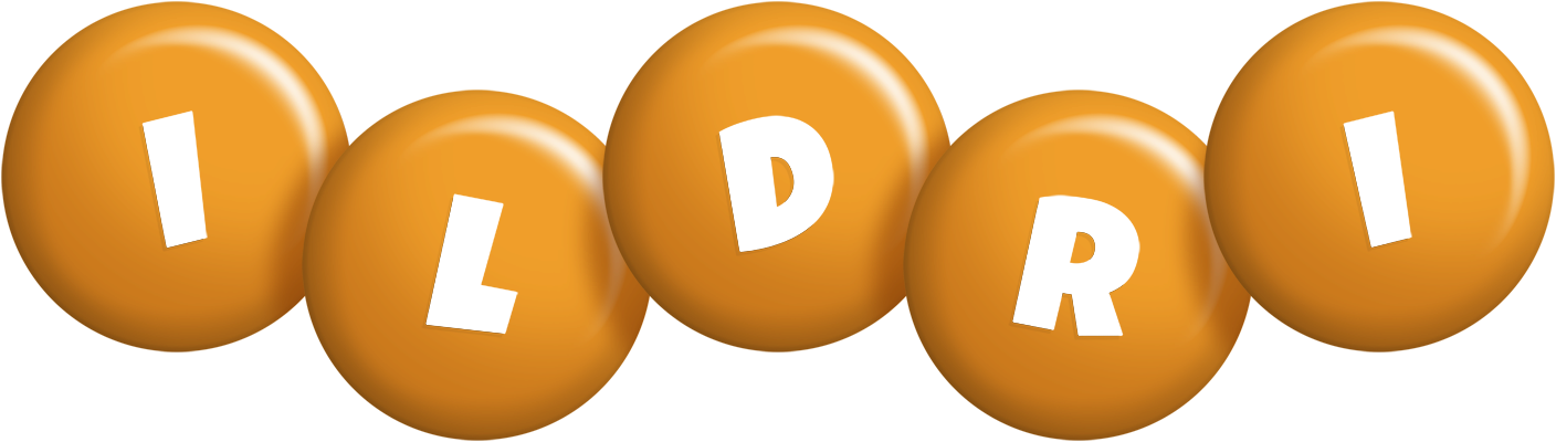 Ildri candy-orange logo