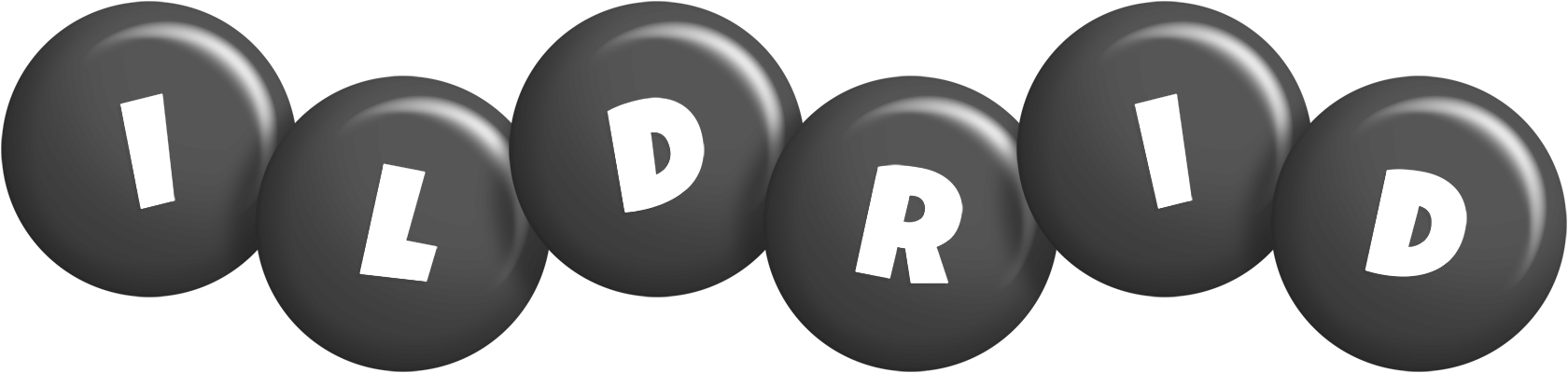 Ildrid candy-black logo