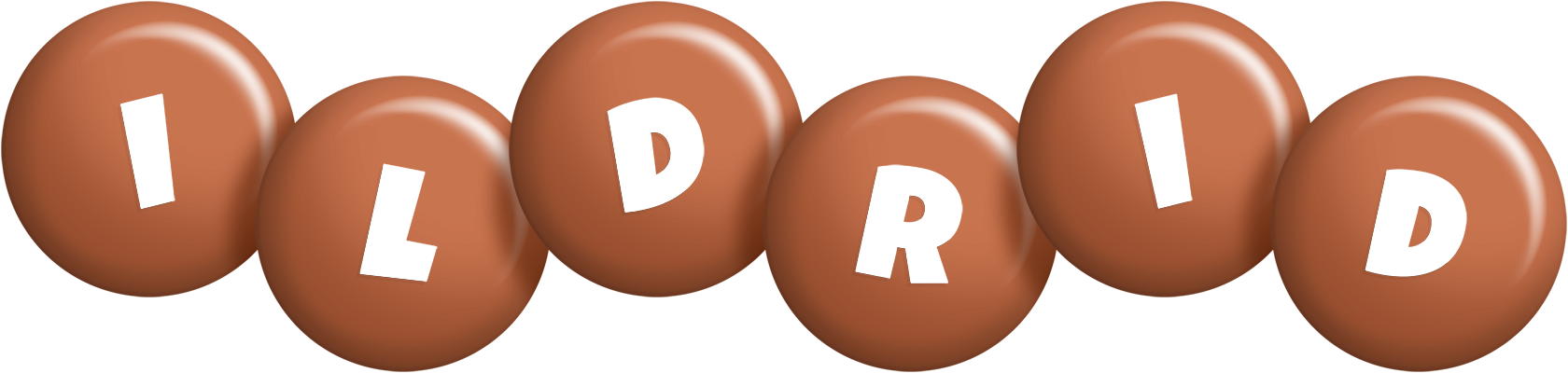 Ildrid candy-brown logo