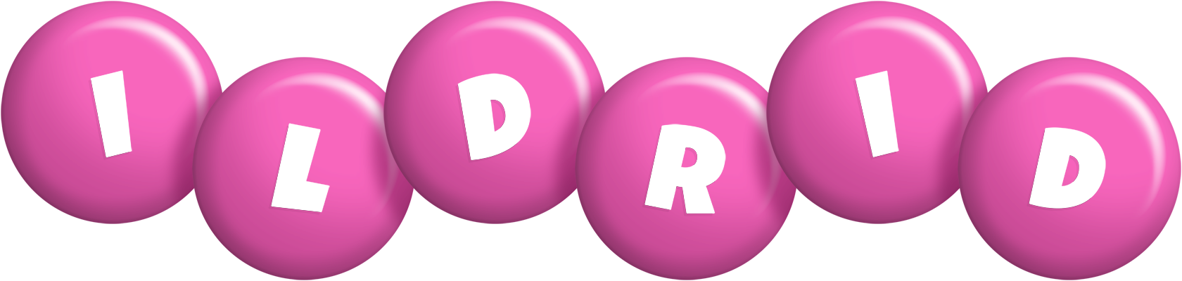 Ildrid candy-pink logo