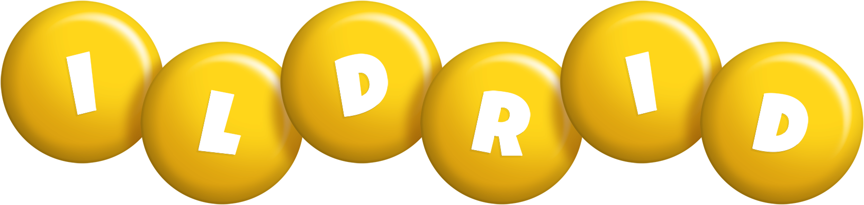 Ildrid candy-yellow logo