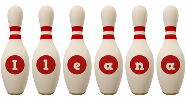 Ileana bowling-pin logo