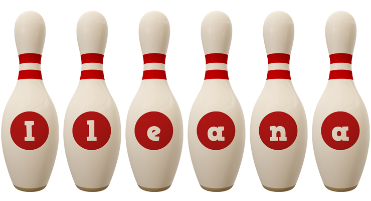 Ileana bowling-pin logo