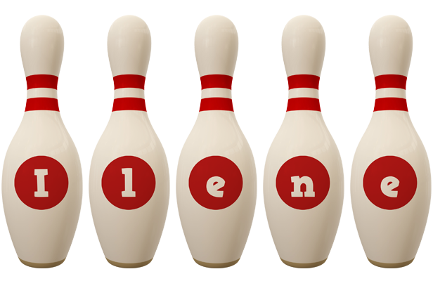 Ilene bowling-pin logo