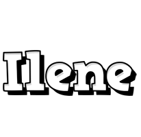 Ilene snowing logo