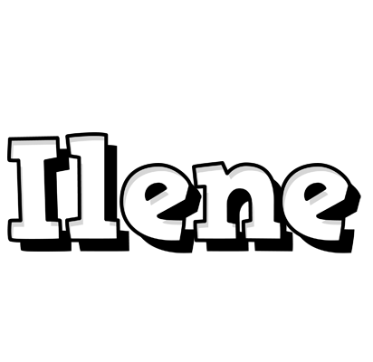 Ilene snowing logo