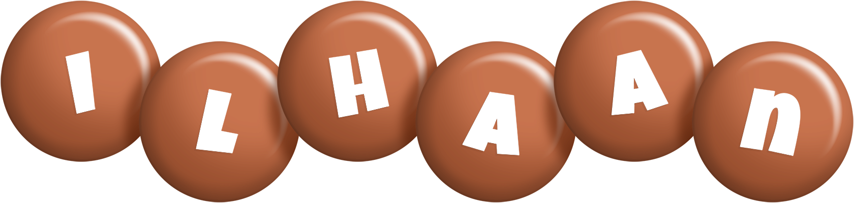 Ilhaan candy-brown logo