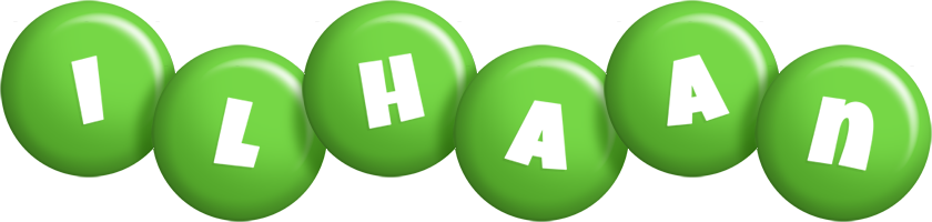 Ilhaan candy-green logo