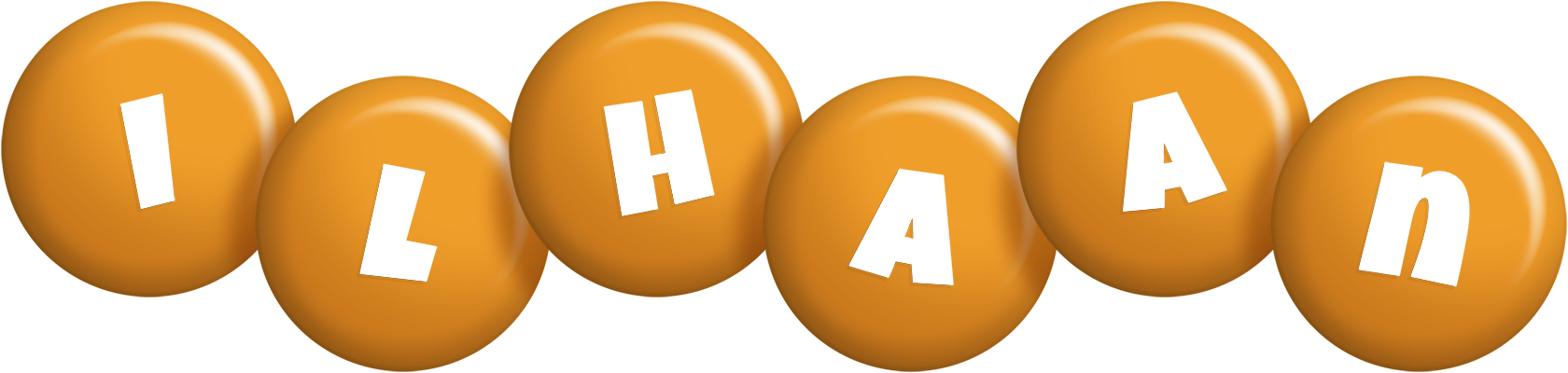 Ilhaan candy-orange logo