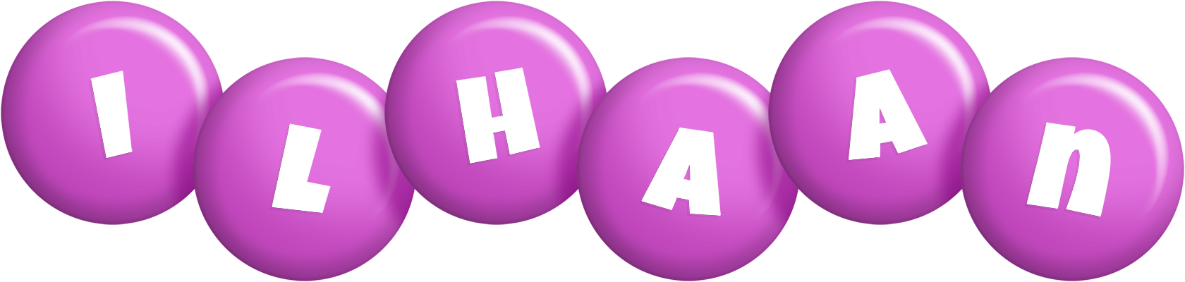 Ilhaan candy-purple logo