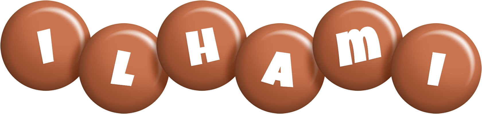 Ilhami candy-brown logo