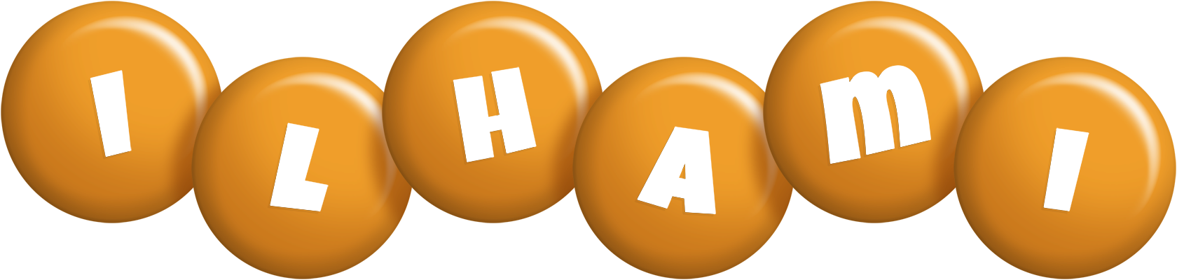 Ilhami candy-orange logo