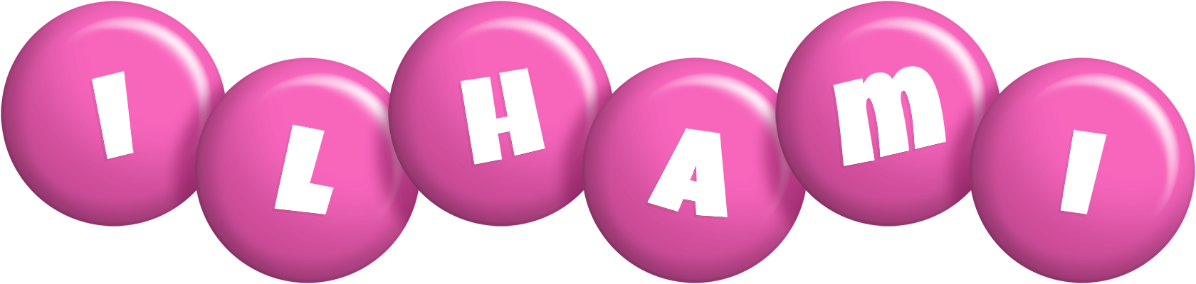 Ilhami candy-pink logo