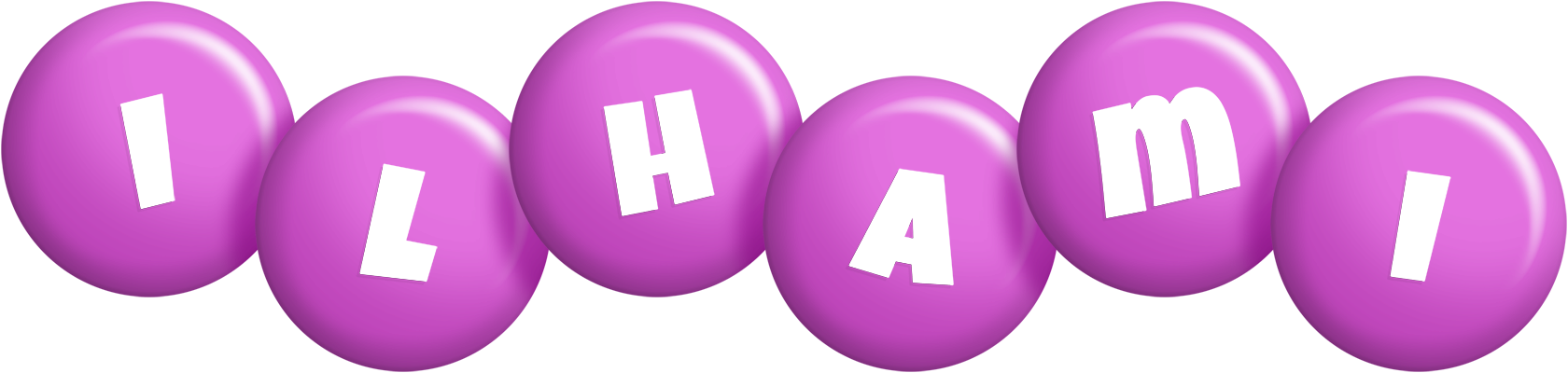 Ilhami candy-purple logo