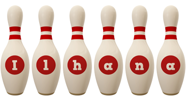 Ilhana bowling-pin logo