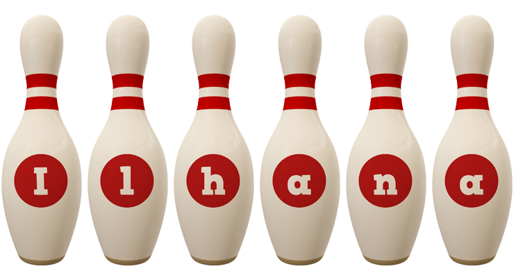 Ilhana bowling-pin logo