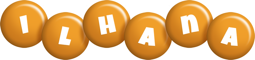 Ilhana candy-orange logo