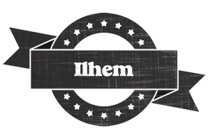 Ilhem grunge logo