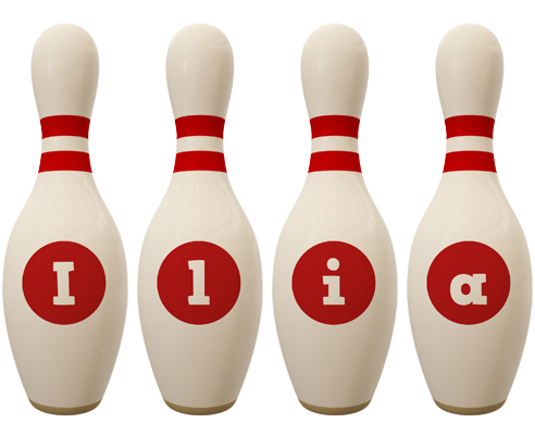 Ilia bowling-pin logo