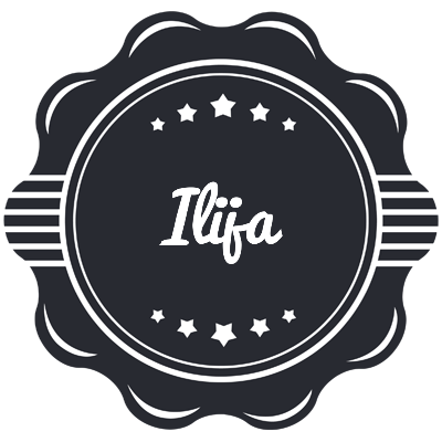 Ilija badge logo