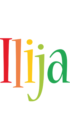 Ilija birthday logo