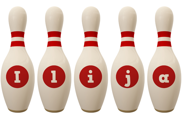 Ilija bowling-pin logo