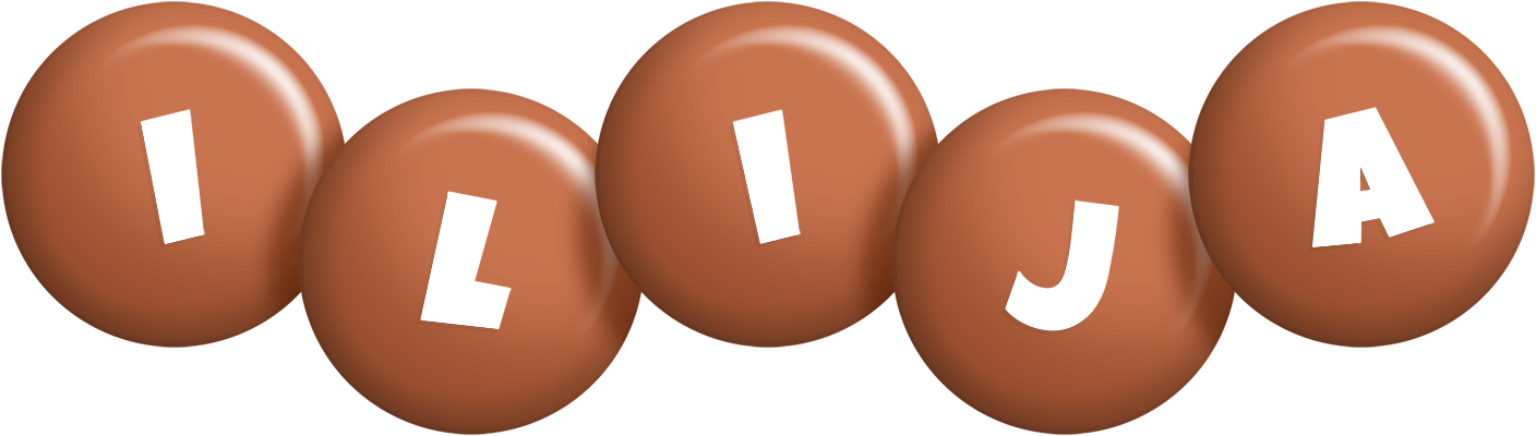 Ilija candy-brown logo