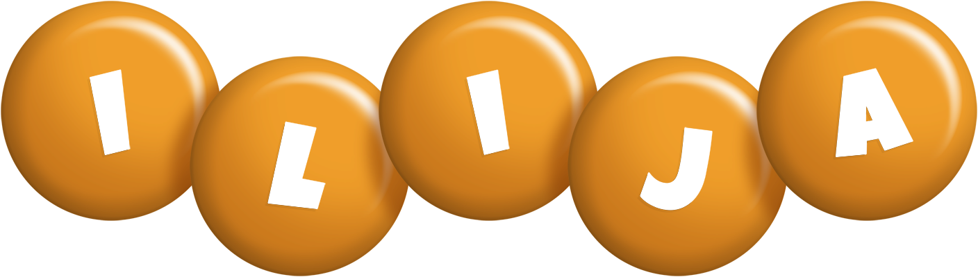 Ilija candy-orange logo
